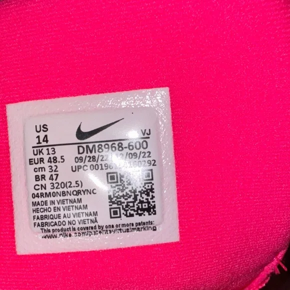 Nike Zoom Fly 5 Bright Pink Sneakers - Picture 10 of 10